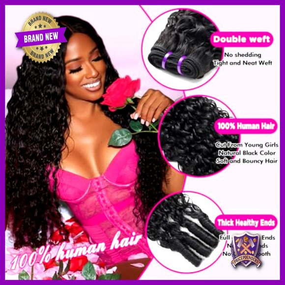 24 26 28 Inch Human Hair Extensions Unprocessed Burmese Curly Bundles main image 5